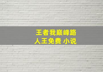 王者我巅峰路人王免费 小说